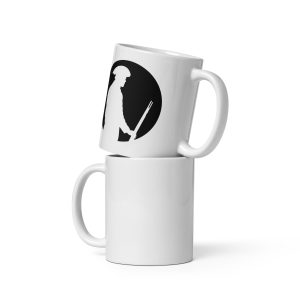 White glossy mug